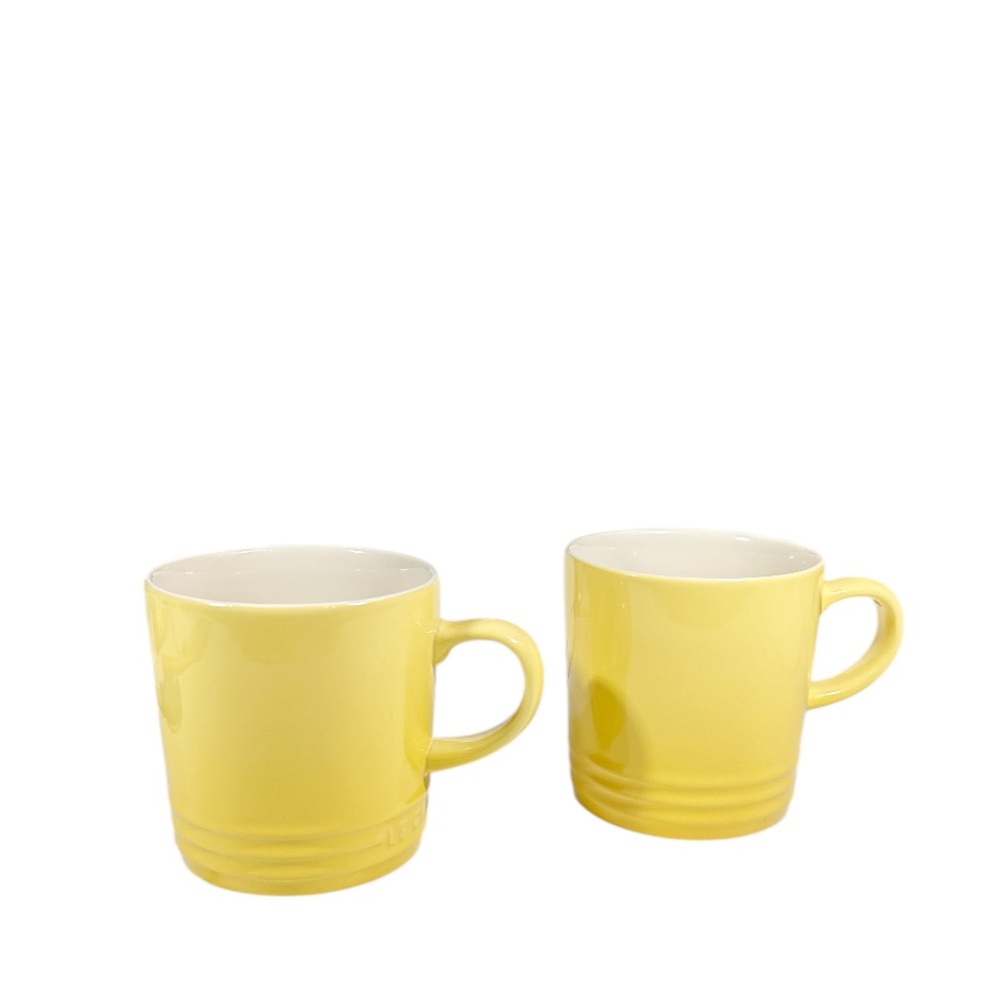 NEW Le Creuset CAMOMILLE Coffee Mugs Set/2